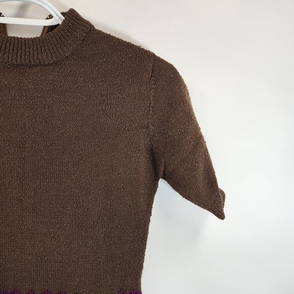 Vintage Taimaru Polyester Mod Dress XS Stretchy - Picture 5 of 11